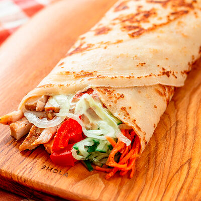 Блин-шаурма в Блин и Мясо по цене 325 ₽