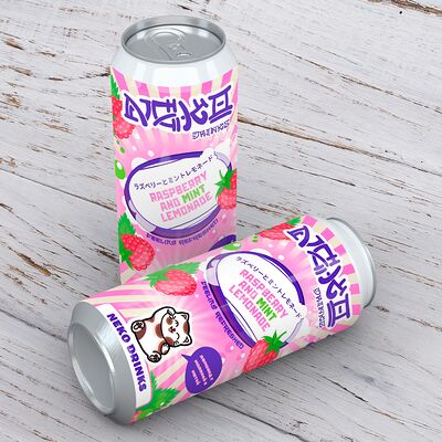 Лимонад Нэко с малиной без сахара в Кореана Light по цене 219 ₽