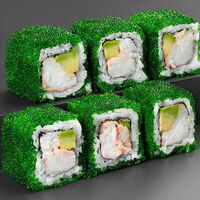 Калифорния с крабом спайси с авокадо зелёная в Tao Sushi Lab