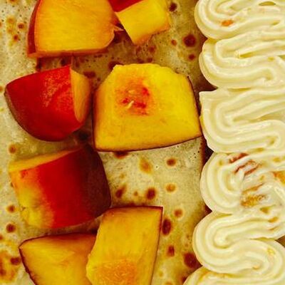 Блин Маскарпоне и персик в Блин!Кофе по цене 297 ₽