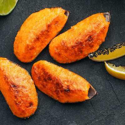 Мидии запеченные в соусе Яки в Mojo по цене 690