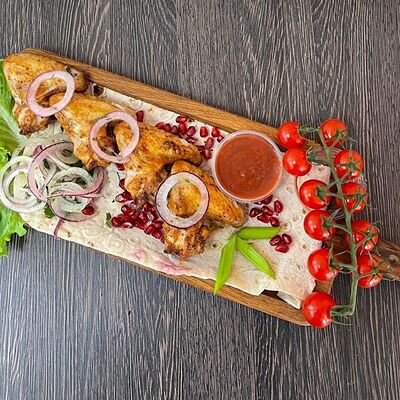 Шашлык из курицы (крылья) в Чебуреки по цене 350 ₽