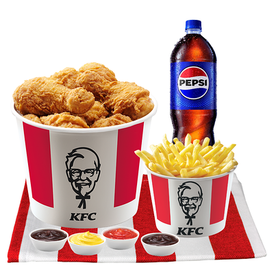 16 Стрипсов и 8 Ножек Комбо в KFC Globus по цене 12800 ₸