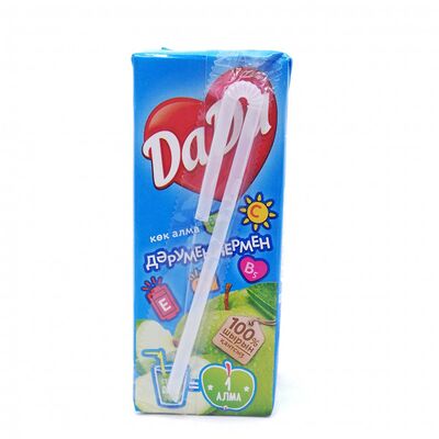 Сок детский DaDa зеленое яблоко в #ПЛОВ_ВКОРОБОЧКЕ по цене 500 ₸