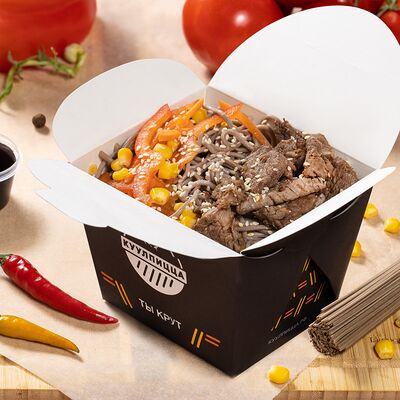 Вок Премиум Соба с говядиной в Шаурма Куулпицца по цене 735 ₽