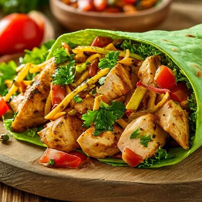 Шаверма в чесночном лаваше с двойной порцией мяса в Mangal по цене 490 ₽