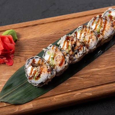 Ролл темпура с угрем в Soju по цене 875 ₽