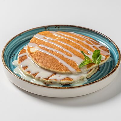 Панкейк со сгущенным молоком в Миндаль по цене 396 ₽