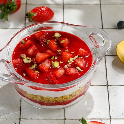 Клубничный десерт со стевией в Баклажан в ТЦ 