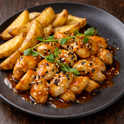 Курица в кисло сладком соусе в Авто Япончик по цене 813 ₽