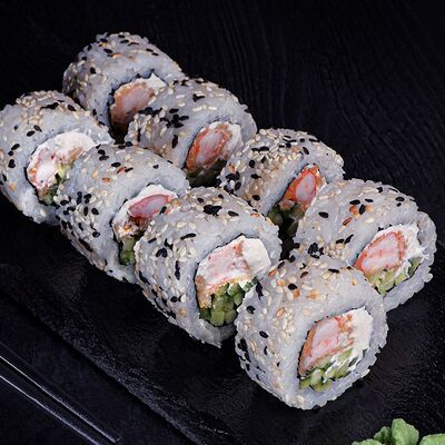 Калифорния с креветкой ДеЛюкс в SUSHIBOX по цене 539 ₽