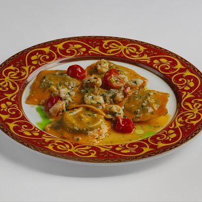 Равиоли с креветками и шпинатом в Bistrot по цене 1700 ₽