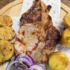 Шашлык из cвинoй корейки и картофеля на углях в Тбилисимо по цене 680