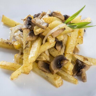 Картофель жареный с грибами и луком в #proсчастье по цене 310