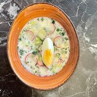 Окрошка на кефире в РУЧНОЙ ПЕЛЬМЕНЬ