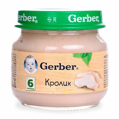 Пюре кролик с 6 месяцев Gerber в Азбука Вкуса Экспресс Меню по цене 159 ₽
