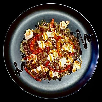 Фунчоза с креветками в Hot Pizza по цене 750 ₽