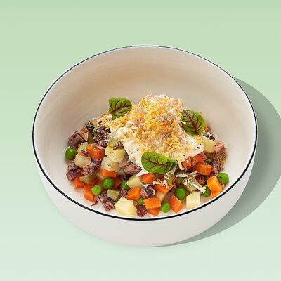 Оливье с пастрамив Ketch Up по цене 850 ₽