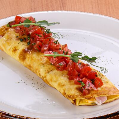 Омлет с ветчиной и сыром в Панчо фактори по цене 500 ₽