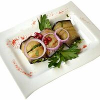 Баклажаны с кинзой и чесноком в Кабанчик