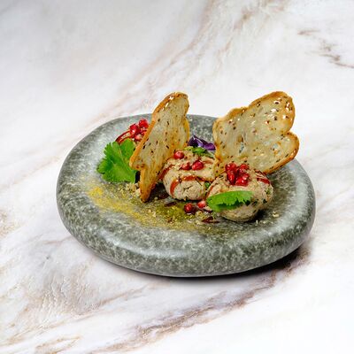 Пхали из баклажана с гранатовым соусомв BORJOMI RESTO по цене 490 ₽