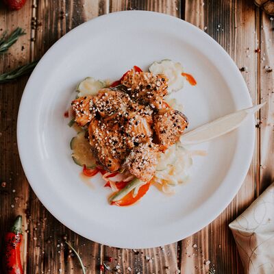 Семга в кунжуте в Ресторан Мангал по цене 800 ₽