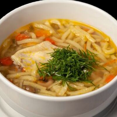 Суп куриный с лапшой в Вкус огня по цене 350 ₽