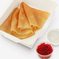 Блины с икрой и крем-сыром в BIOSILA