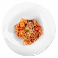 Феттуччине с морепродуктами в Олимпик