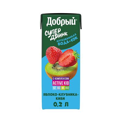 Добрый Active kid Яблоко-Клубника-Киви в Азия у моря по цене 100 ₽