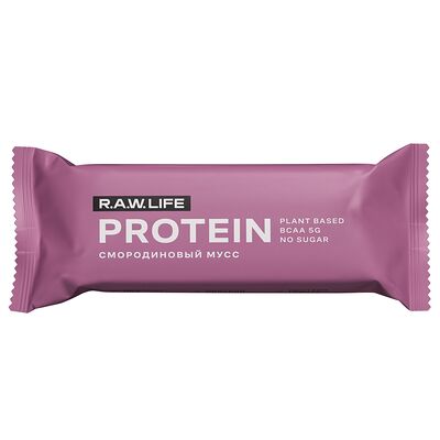 Батончик Raw Life Protein Смородиновый Мусс в Даблби по цене 190 ₽