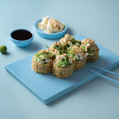 Тартар темпура с креветкой в Rollwell по цене 700 ₽