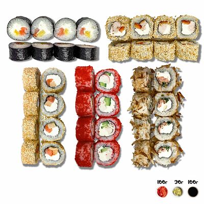 Метр роллов в Фаст суши по цене 2050 ₽