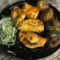 Шашлык ланч Филе куриной грудки, грибы, маринованный лук в Шашлык 63