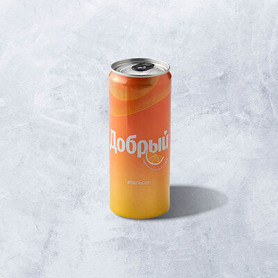Лимонад Добрый Апельсин Ж/б 330 мл в Vaffel Норвежские вафли по цене 250 ₽