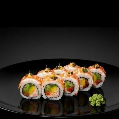 Ролл тигровый дракон в Бейкер суши по цене 879 ₽