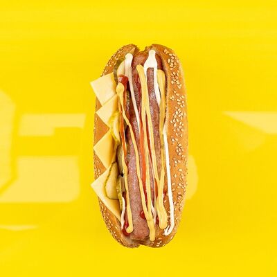 Хот-дог Сибирский в Координаты по цене 380 ₽