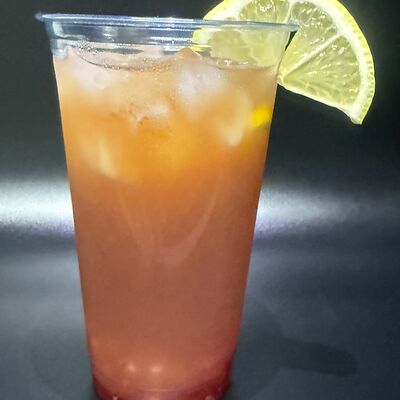 Бабл-ти Апельсин-гранат собственного приготовления в Роллс Ройс Суши по цене 480 ₽