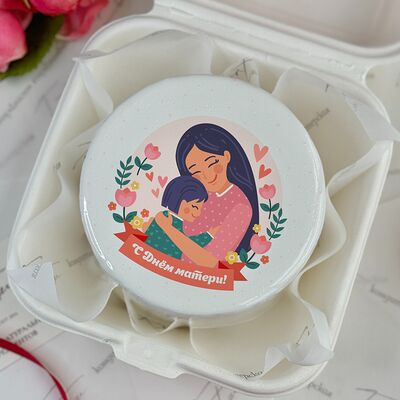 Бенто-торт С Днём Матери! с рисунком в Tort4u по цене 1590 ₽