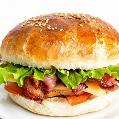 Стейк-бургер со свининой в Чиксы на Углях по цене 790 ₽