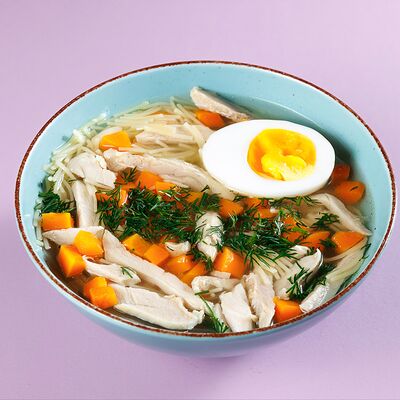 Куриный суп с курицей в Дарк лава по цене 450 ₽