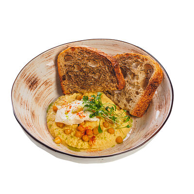 Хумус с каймаком в ИТЛЕ Стейк-кафе Halal по цене 300