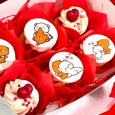 Капкейки Влюбленные медвежата в Tort4u по цене 2340 ₽