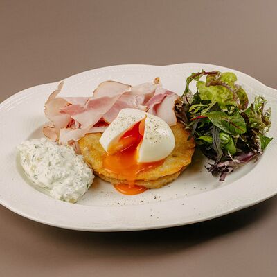 Хашбраун с яйцом в Кими по цене 650 ₽