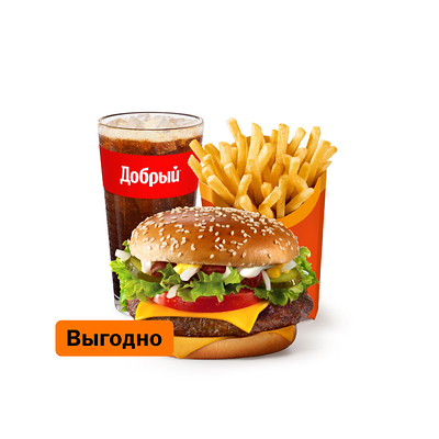 Гранд Де Люкс Пряный микс Большой Комбо в Вкусно – и точка по цене 553 ₽