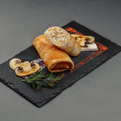 Блины с курицей и грибами в Вкусная усадьба по цене 260 ₽