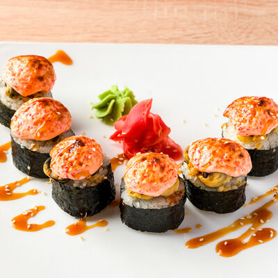 Запечённый Нигай-Яки ролл в Вкусно Суши по цене 449