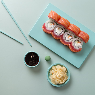 Well Roll с лососем и тунцом в Rollwell по цене 1210 ₽