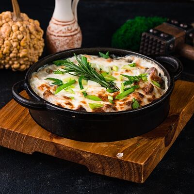 Скоблянка с куриными сердечками в ШКВАРКИ по цене 20 р.