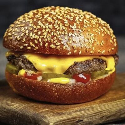 Чизбургер в Кафе pizzburg по цене 430 ₽